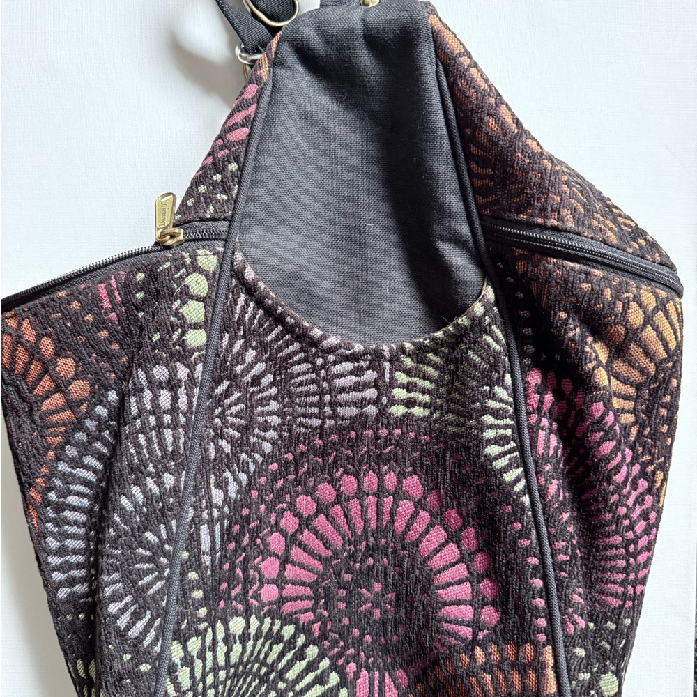 Multicolor Geometric Patterned Danny K Women's Ba… - image 3